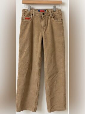 Empyre Straight/Wide-Leg Tan Corduroy Pants